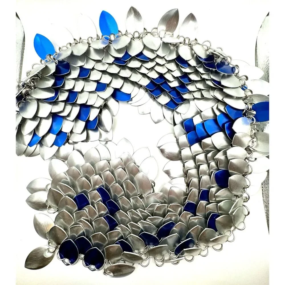 Scalemail Armor 26” Chainmail Dragon Art Supply Renaissance Gothic Handmade